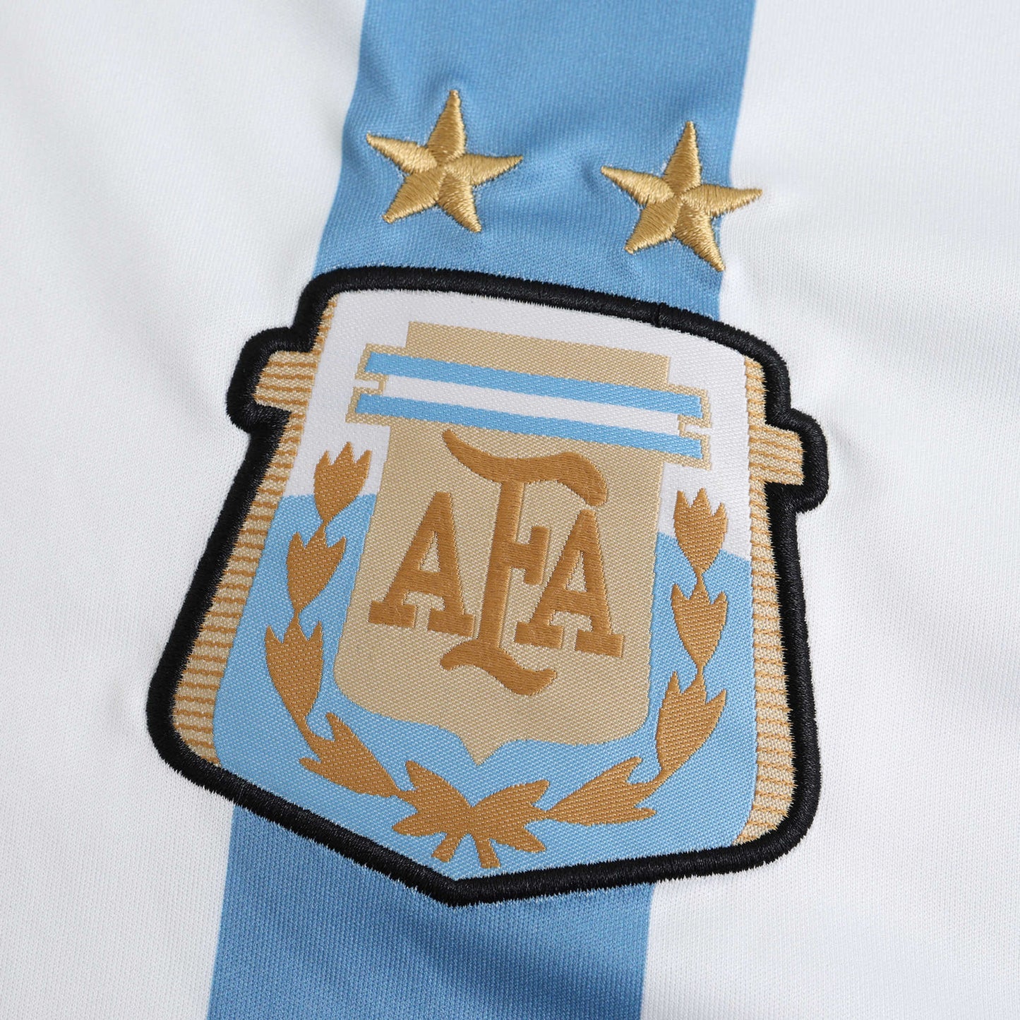 RETRO 2014 Argentina Home Fan TEE- BB BLUE & WHITE