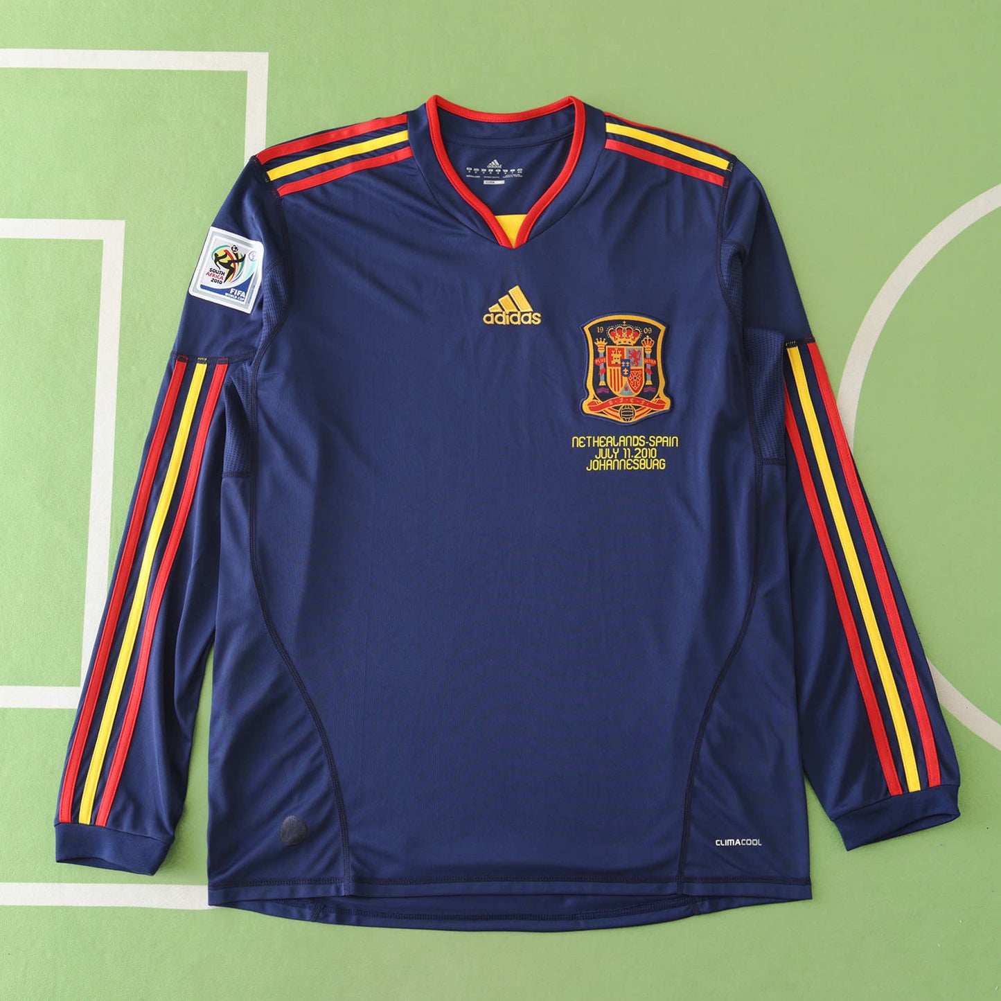 RETRO 2010 UEFA Spain FAN Away Long Sleeved- DARK BLUE