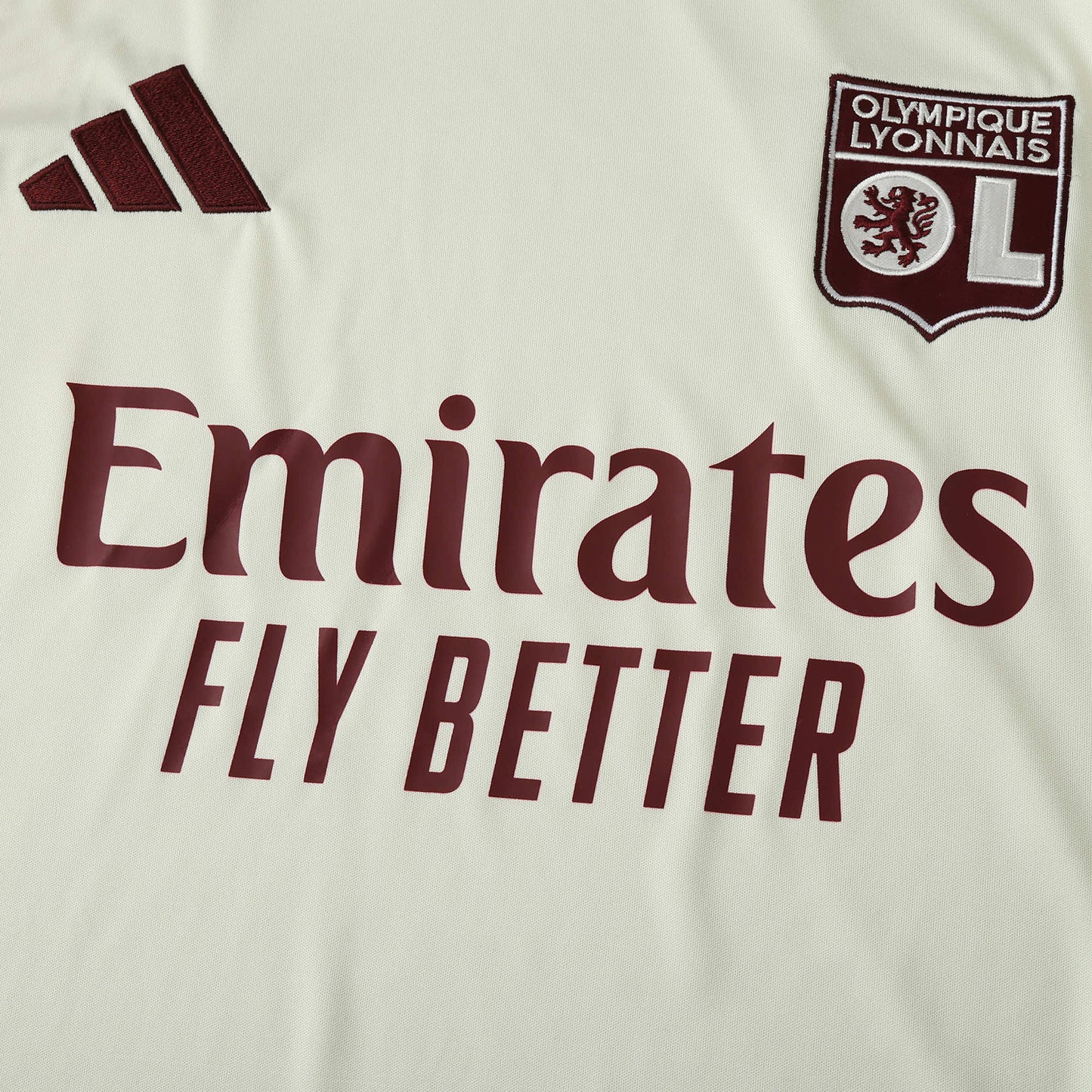24/25 season Olympique Lyonnais third Fan version- CREAM & MAROON