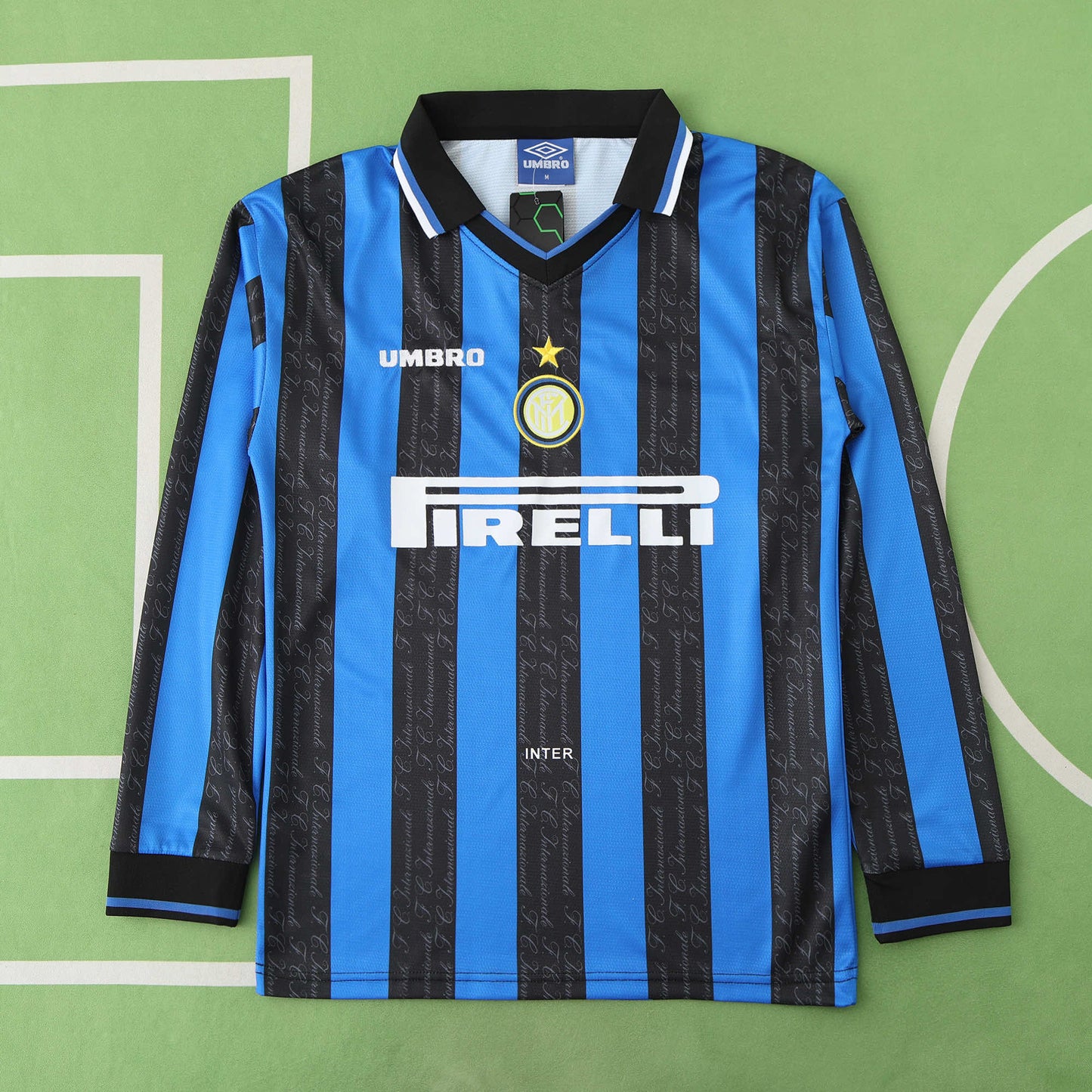 RETRO 97/98 Inter Milan Fan Long Sleeved- BLUE & BLACK