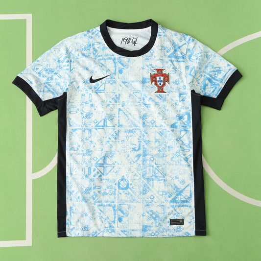 2024 Portugal Away UFEA TEE - WHITE & BLUE