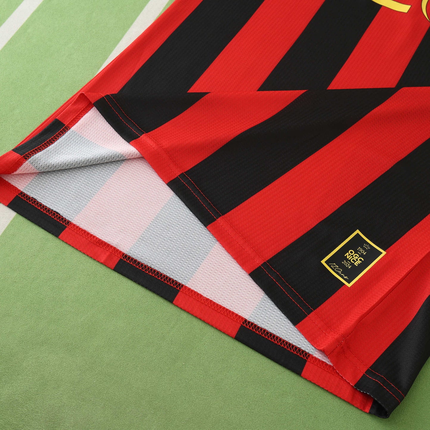 24/25 season OGC Nice home Player version- RED & BLACK