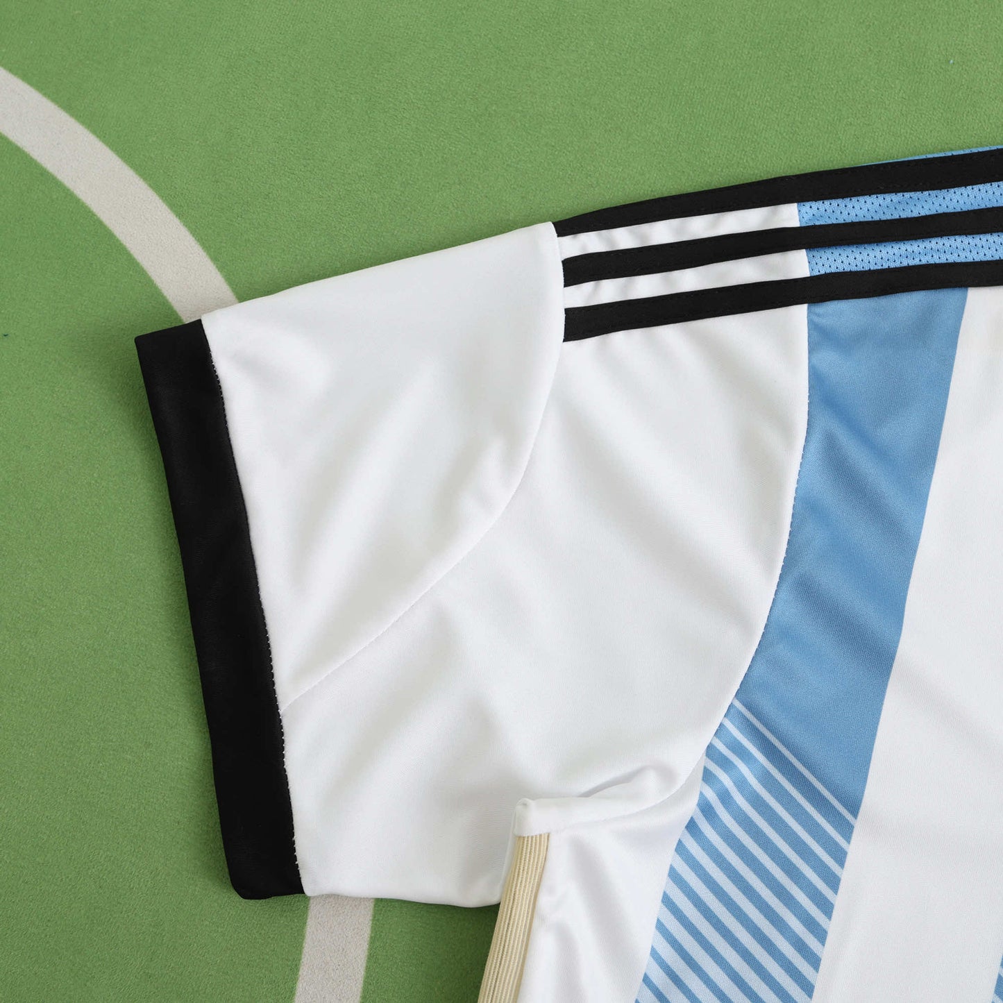 RETRO 2014 Argentina Home Fan TEE- BB BLUE & WHITE