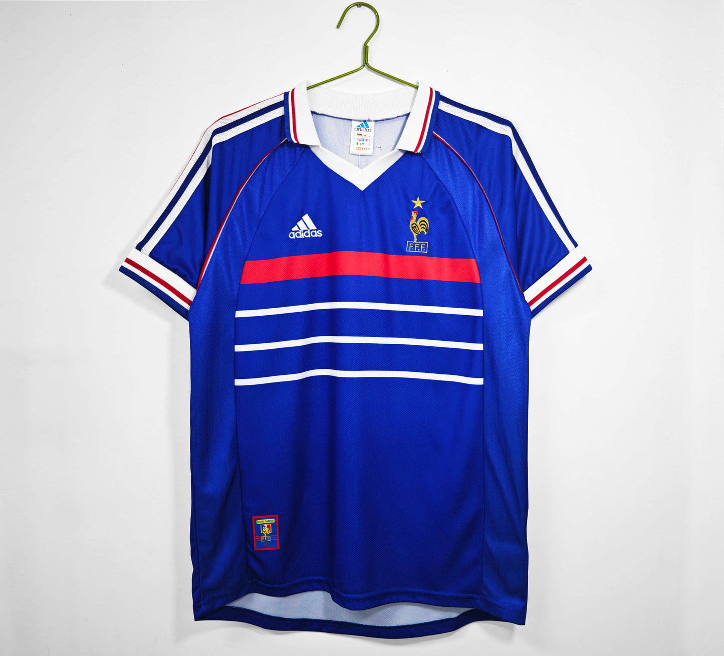 RETRO 1998 France Home TEE - BLUE
