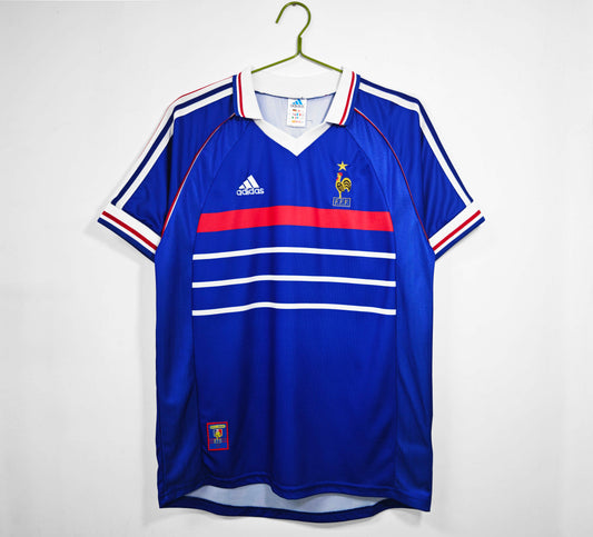 RETRO 1998 France Home TEE - BLUE