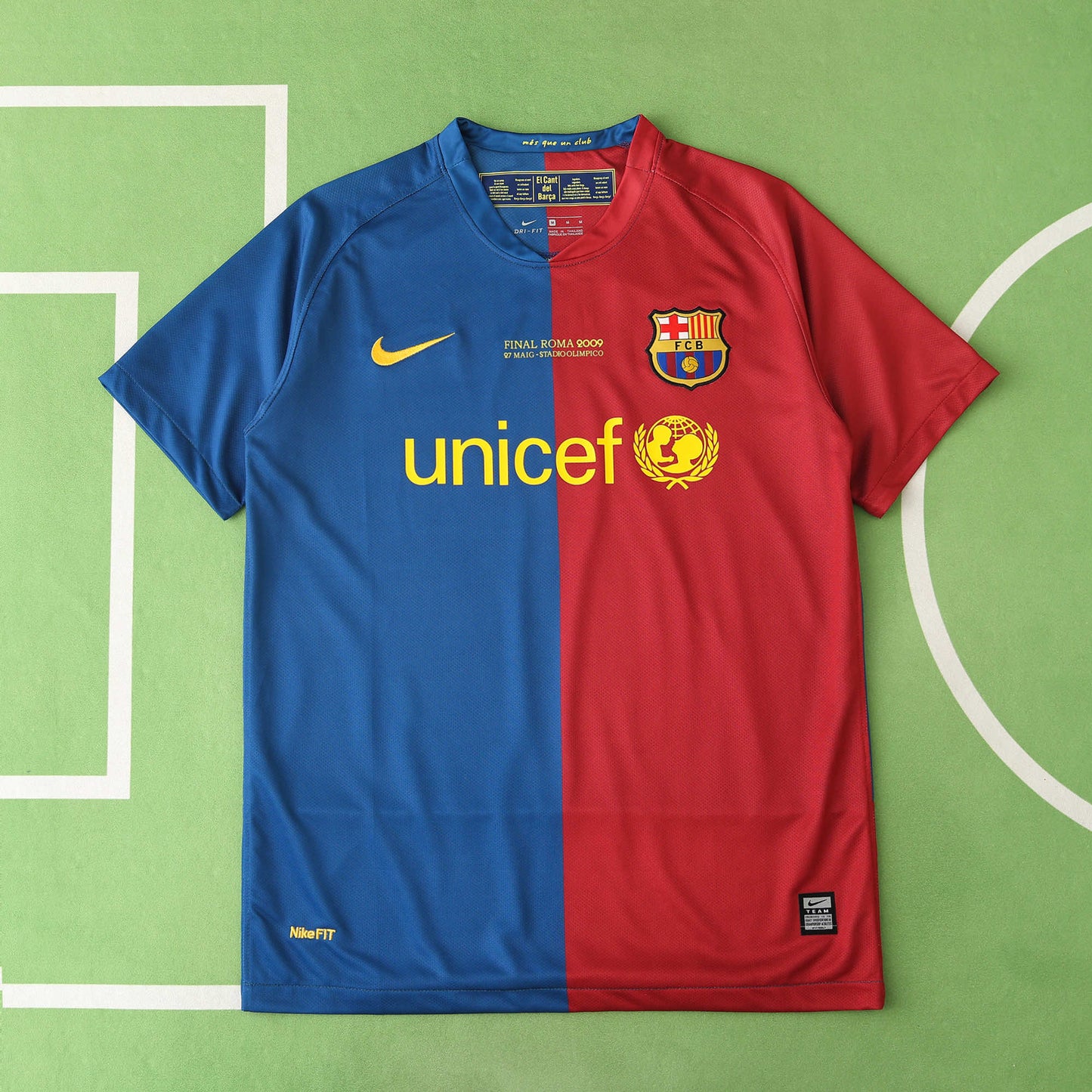 RETRO 08/09 season FC Barcelona  Barça home Fan version- BLUE & RED
