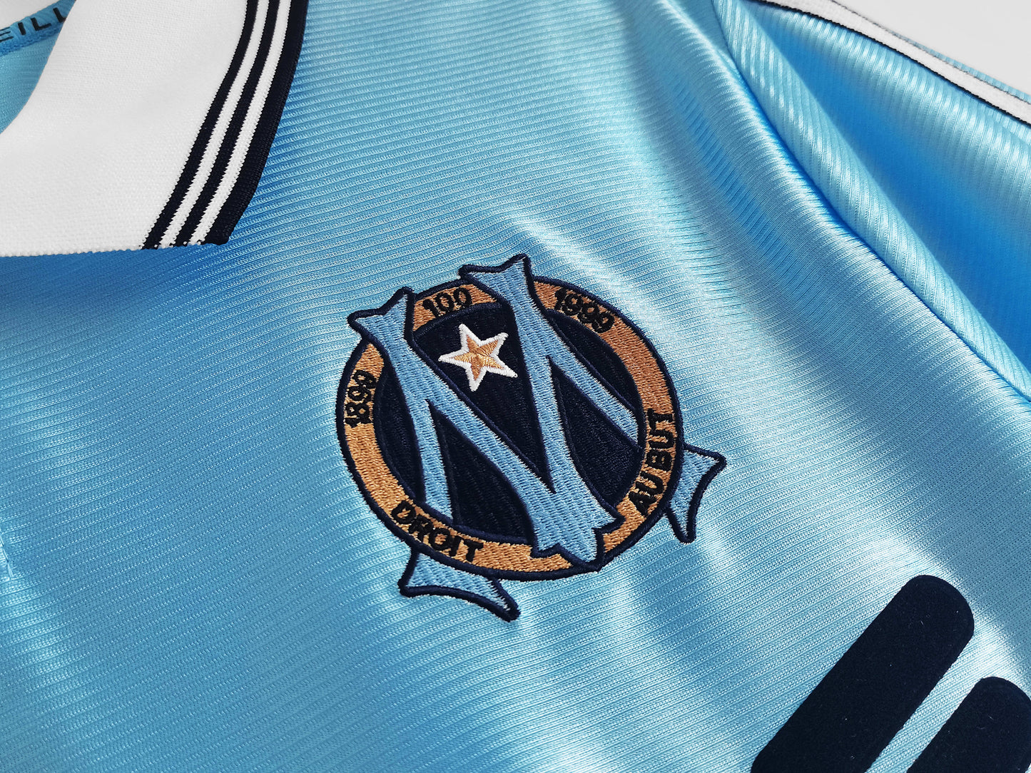 RETRO 98/99 season Marseille home Fan version- BABY BLUE