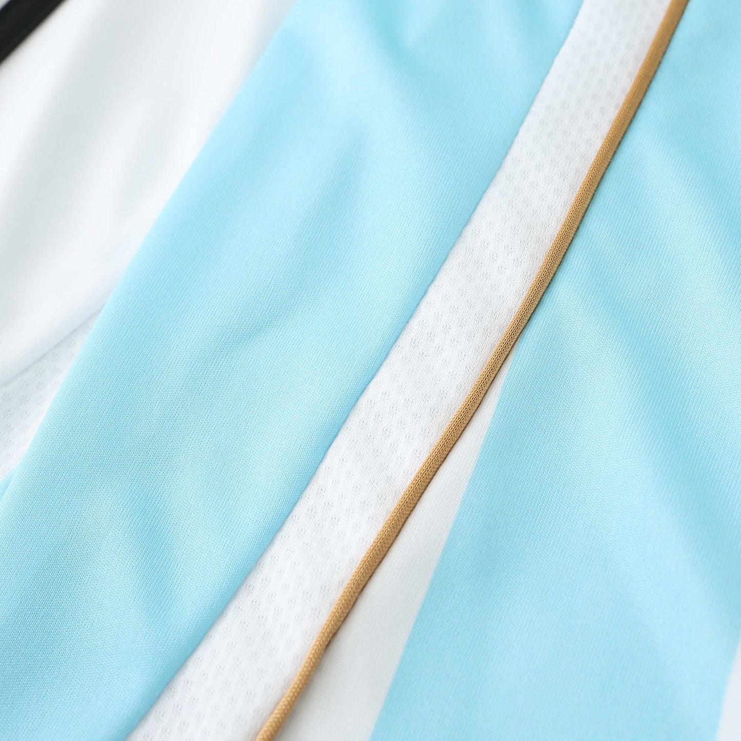 RETRO 2006 Argentina Home Long Sleeved Fan- BB BLUE & WHITE
