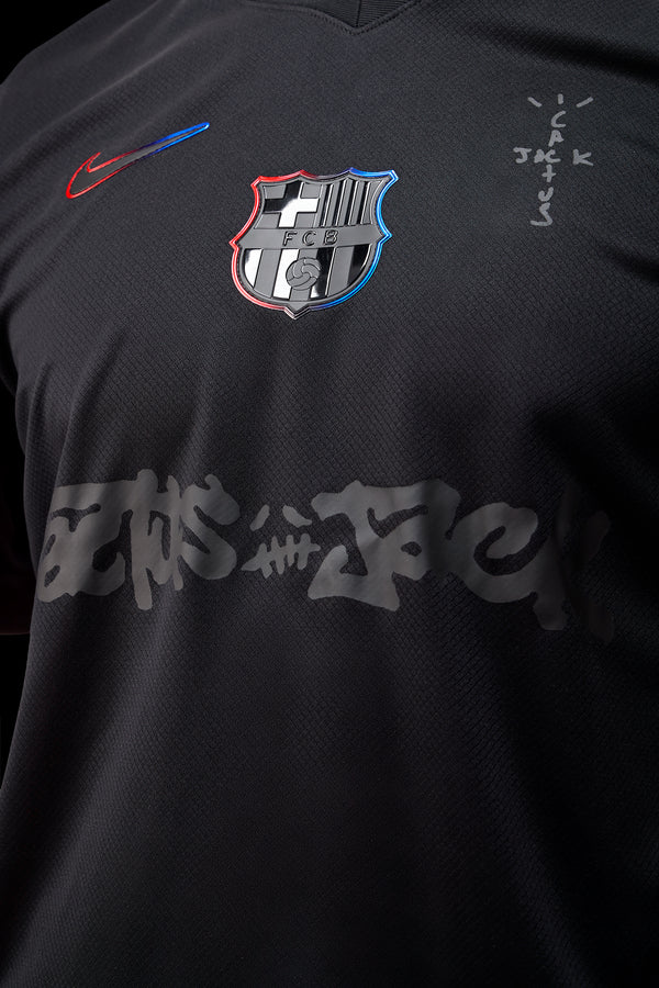 24/25 Travis Scott FC Barcelona AWAY Fan TEE- BLACK