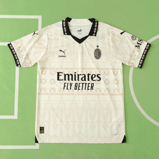24/25 Season AC Milan fourth Fan version TEE- Beige