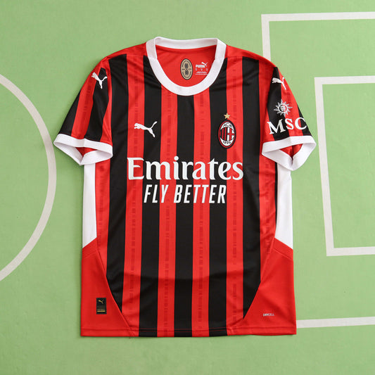 24/25 season AC Milan home Fan version- RED & BLACK