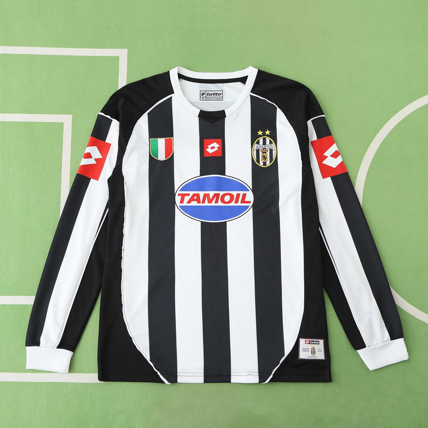RETRO 02/03 Juventus Home Fan Long Sleeved- WHITE & BLACK