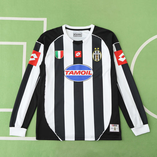 RETRO 02/03 Juventus Home Fan Long Sleeved- WHITE & BLACK