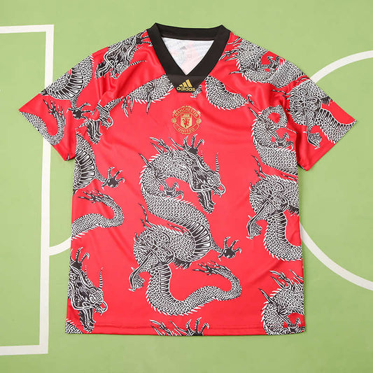 RETRO 19/20 Manchester United Chinese DRAGONin Spring Festival Fan version- RED