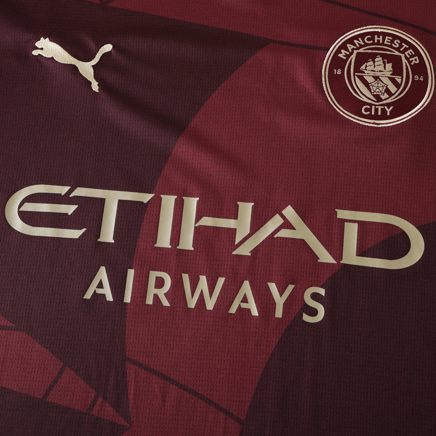 24/25 Manchester City F.C. third Fan version- MAROON