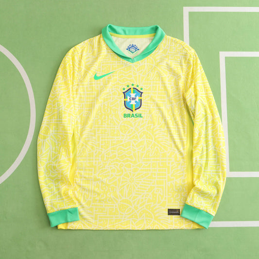 2024 Brazil Home Long sleeve Player version