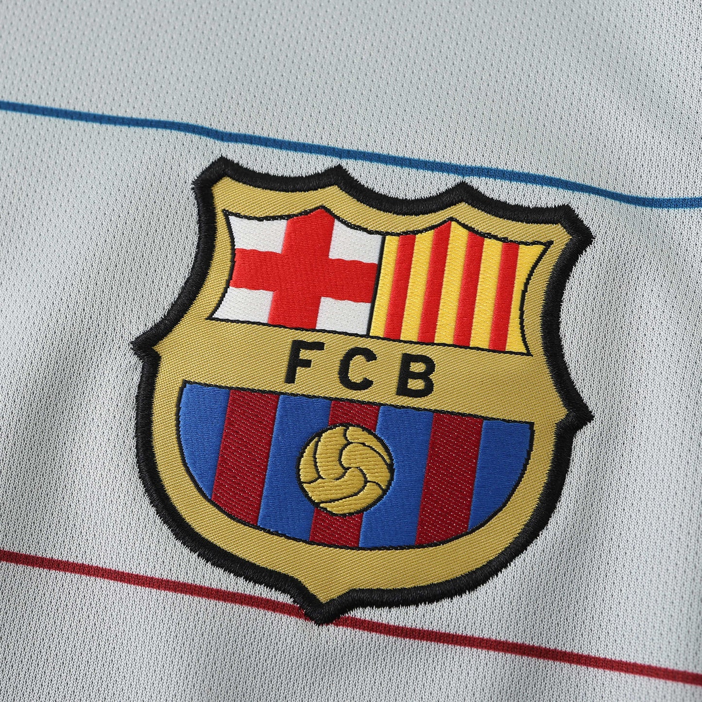 RETRO 03/04 season FC Barcelona  Barça away Long sleeved retro Fan version- WHITE