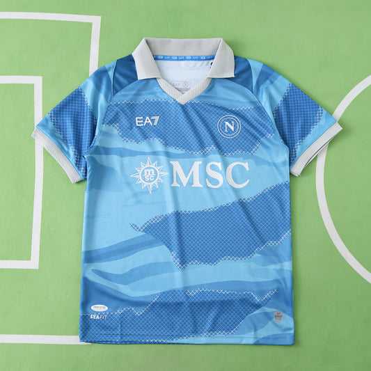 24/25 S.S.C. Napoli fourth Fan TEE- BLUE