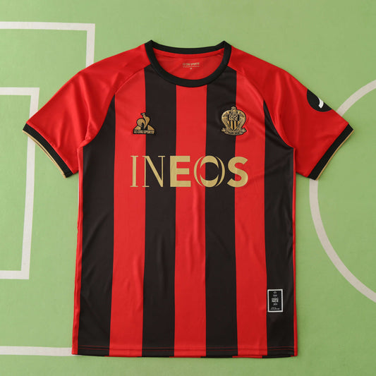 24/25 season OGC Nice home Fan version- BLACK & RED