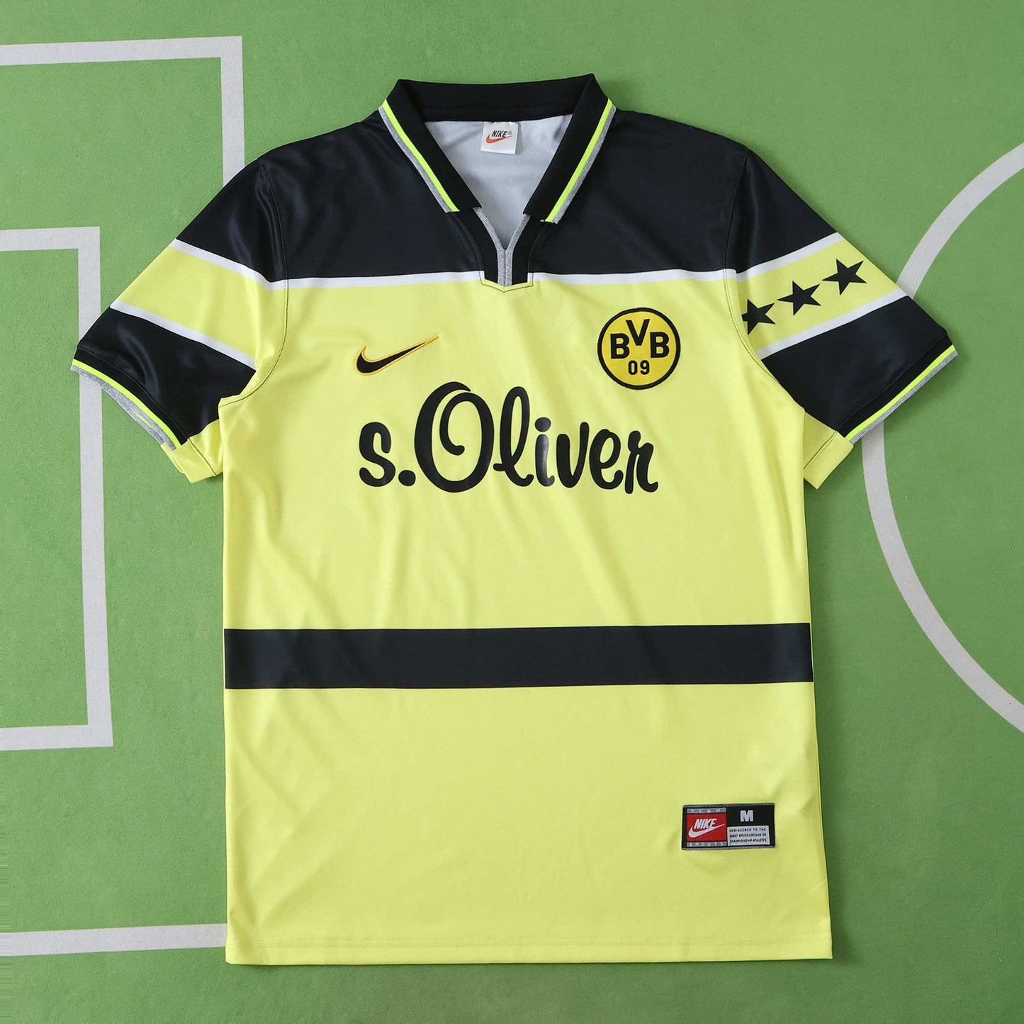 RETRO 1997 season Borussia Dortmund home retro Fan version- black & yellow