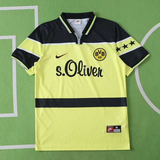 RETRO 1997 season Borussia Dortmund home retro Fan version- black & yellow