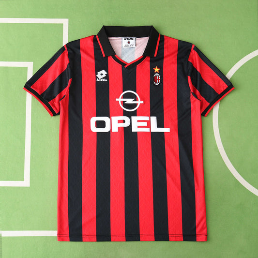 RETRO 95/96 season A.C. Milan home Fan version- BLACK & RED