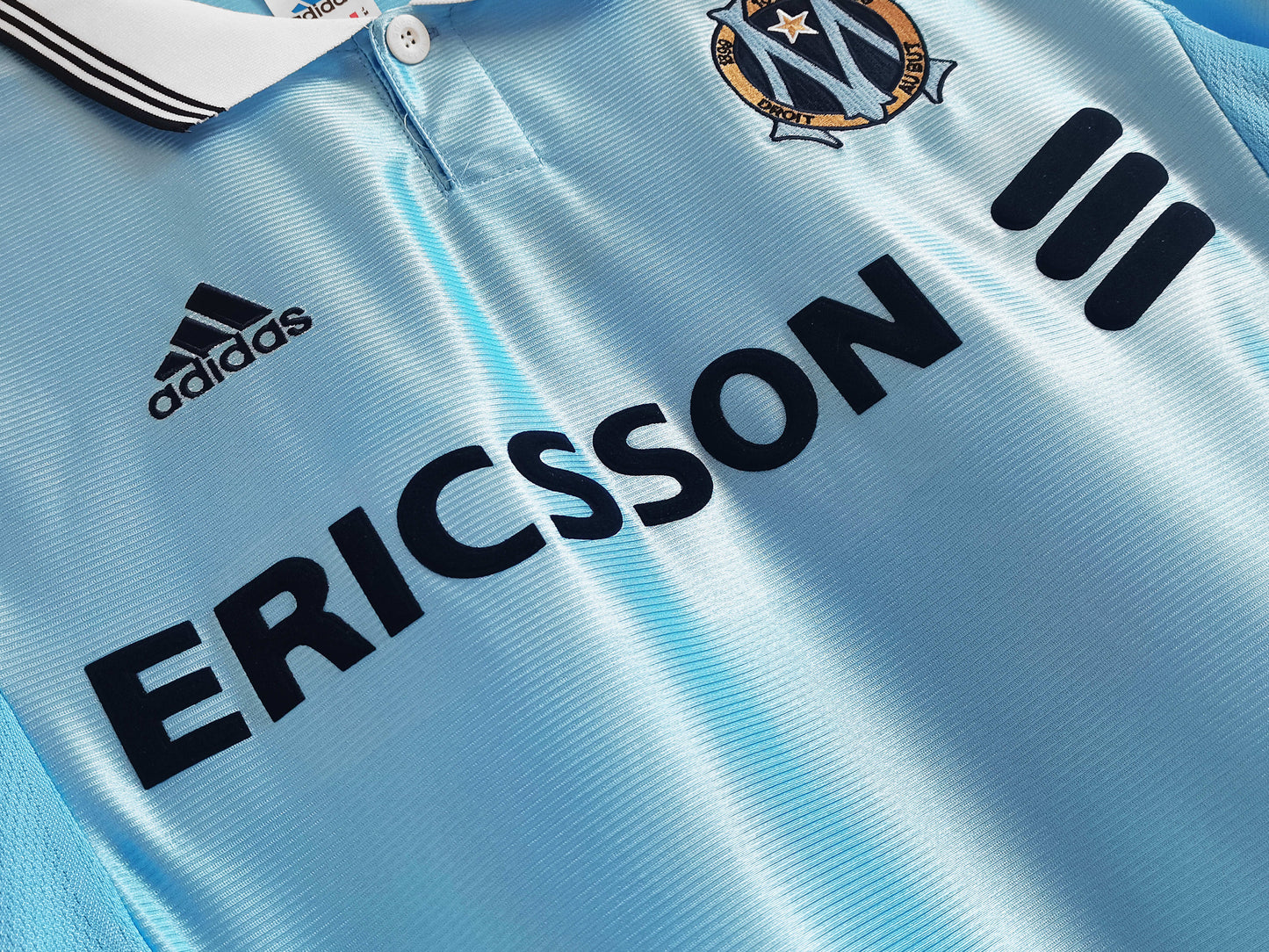 RETRO 98/99 season Marseille home Fan version- BABY BLUE
