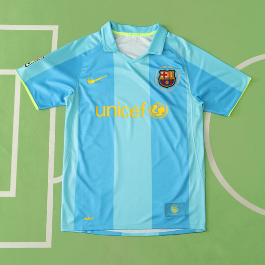 RETRO 07/08 season Barcelona away Fan version- BLUE TURQUOISE