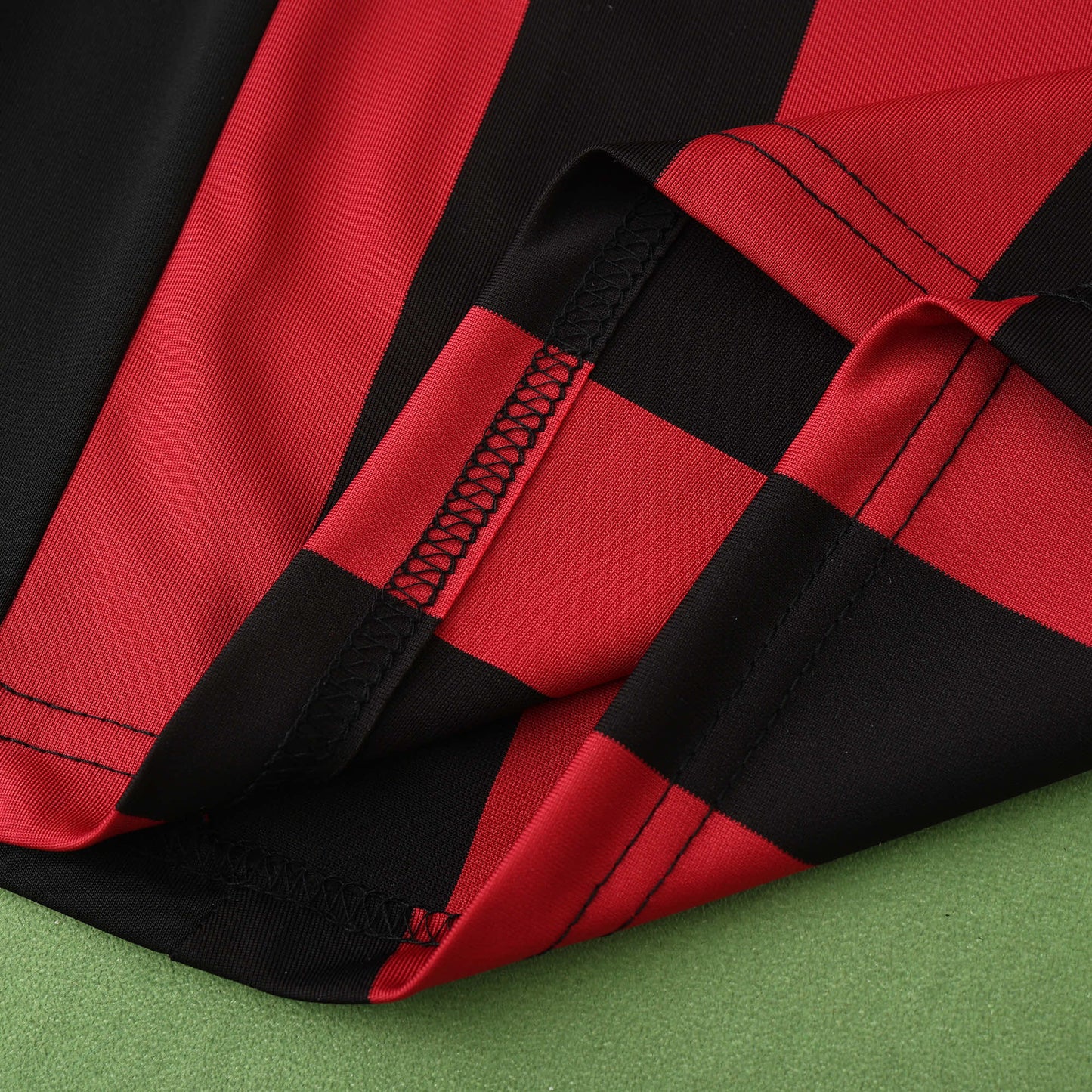 RETRO 0910 season A.C. Milan home Long sleeve retro Fan version- BLACK & RED