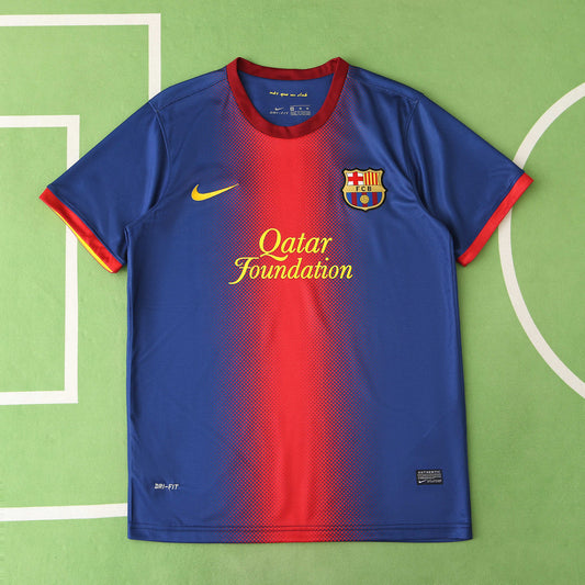 RETRO 12/13 season FC Barcelona  Barça home retro Fan version- RED & BLUE