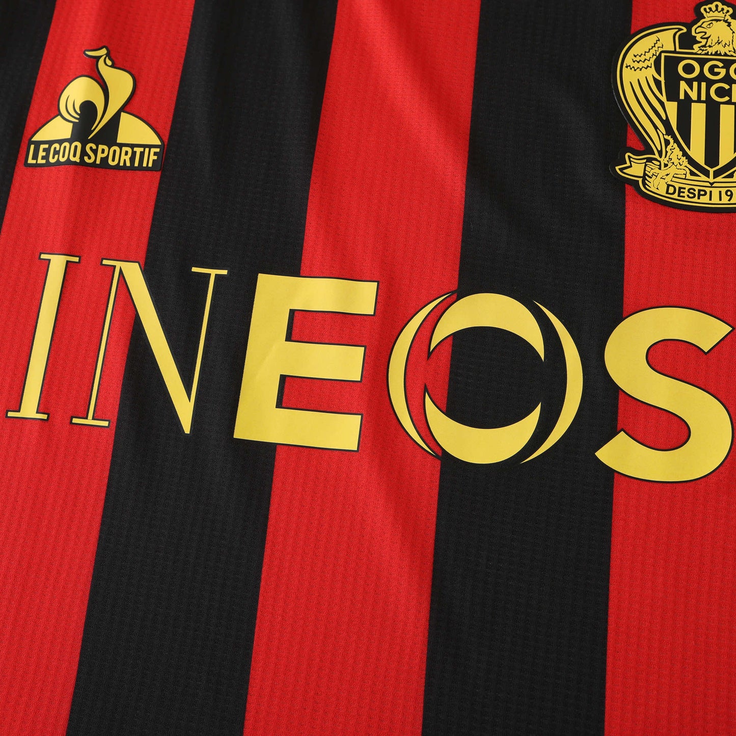 24/25 season OGC Nice home Player version- RED & BLACK