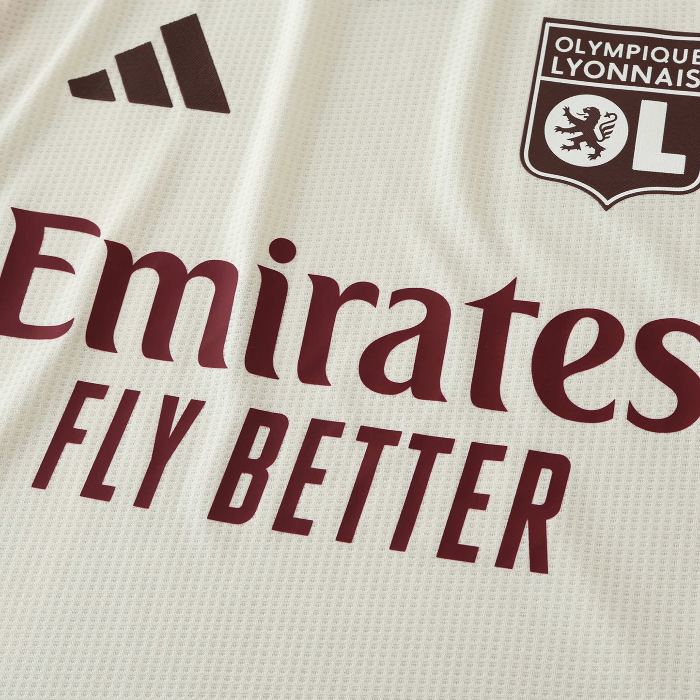 24/25 season Olympique Lyonnais third Player version- CREAM & MAROON