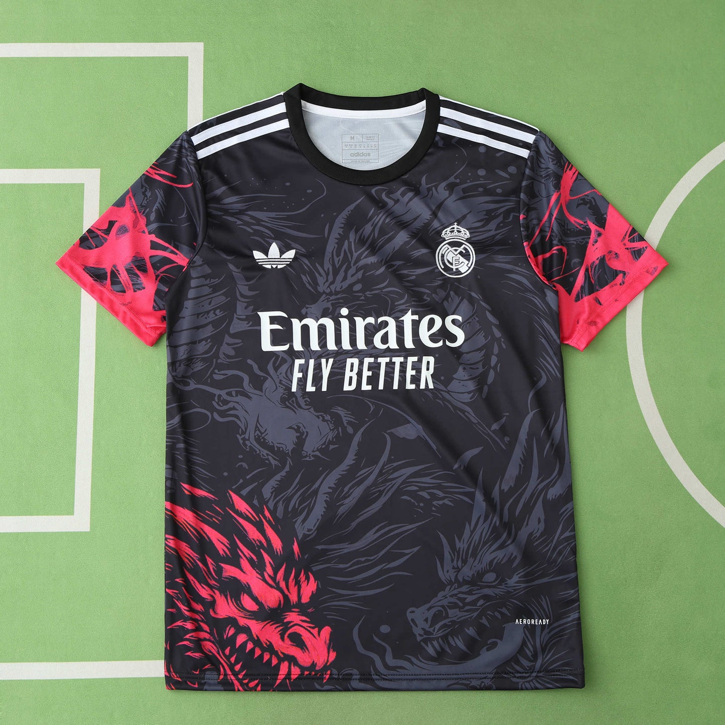24/25 Real Madrid CF Dragon version Fan- BLACK & RED