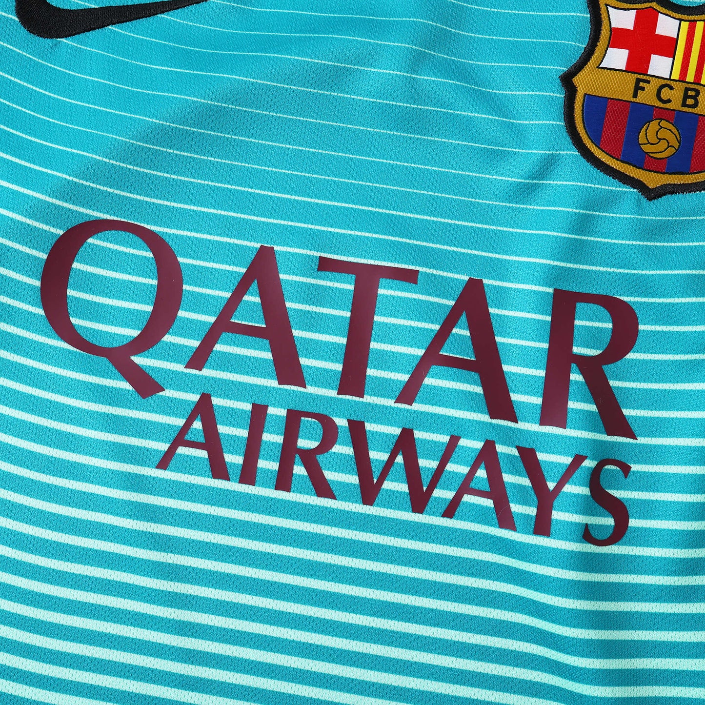 RETRO 15/16 season Barcelona home retro Fan version- TURQUOISE
