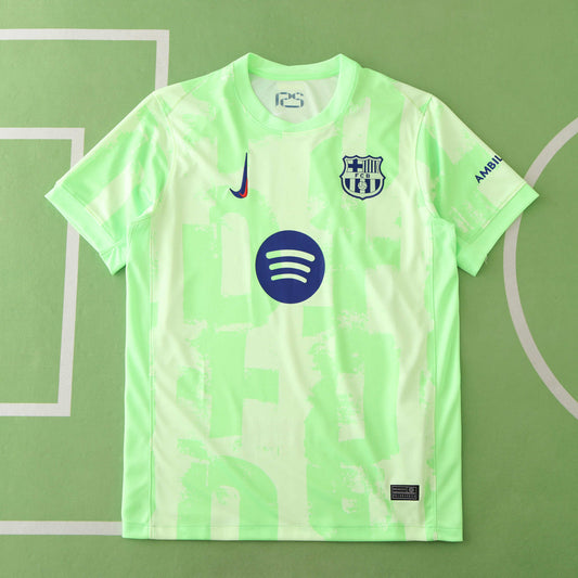 24/25 season FC Barcelona  Barça 125 third Fan version- YELLOW & GREEN