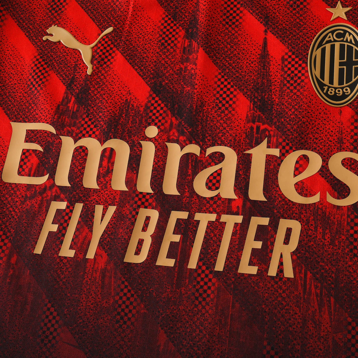 24/25 season A.C. Milan Cathedral Edition Player version TEE- RED & BLACK