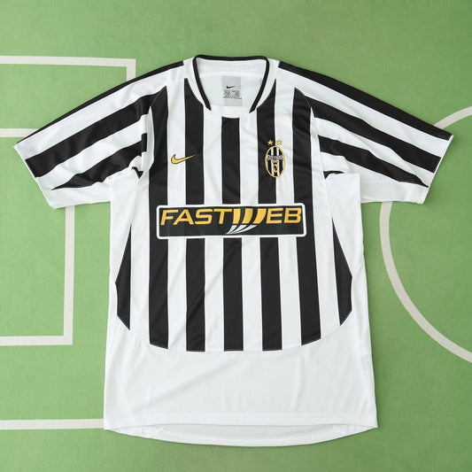 RETRO 04/05 Juventus Home FanTEE- WHITE & BLACK
