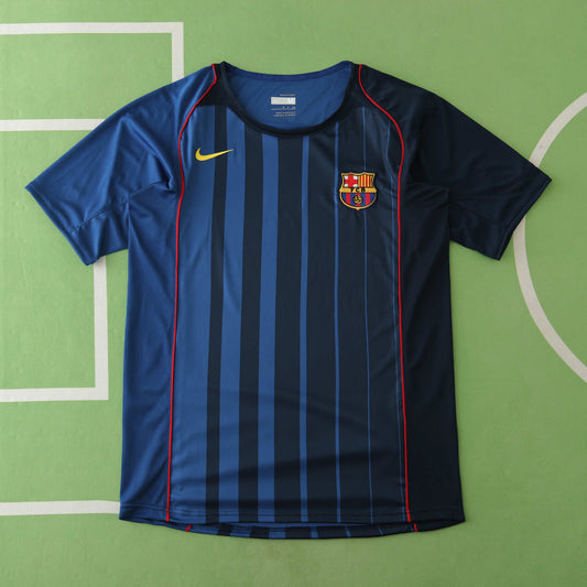RETRO 03/04 FC Barcelona  Barça away retro Fan version- DARK BLUE