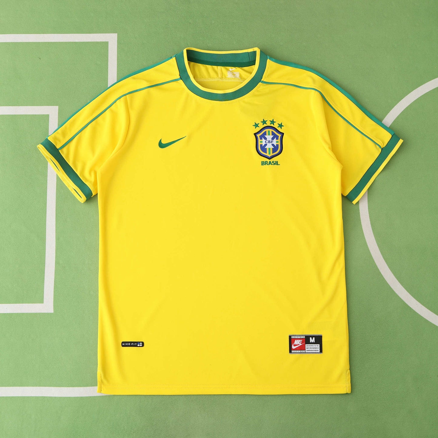 Retro 1998 Brazil HOME TEE