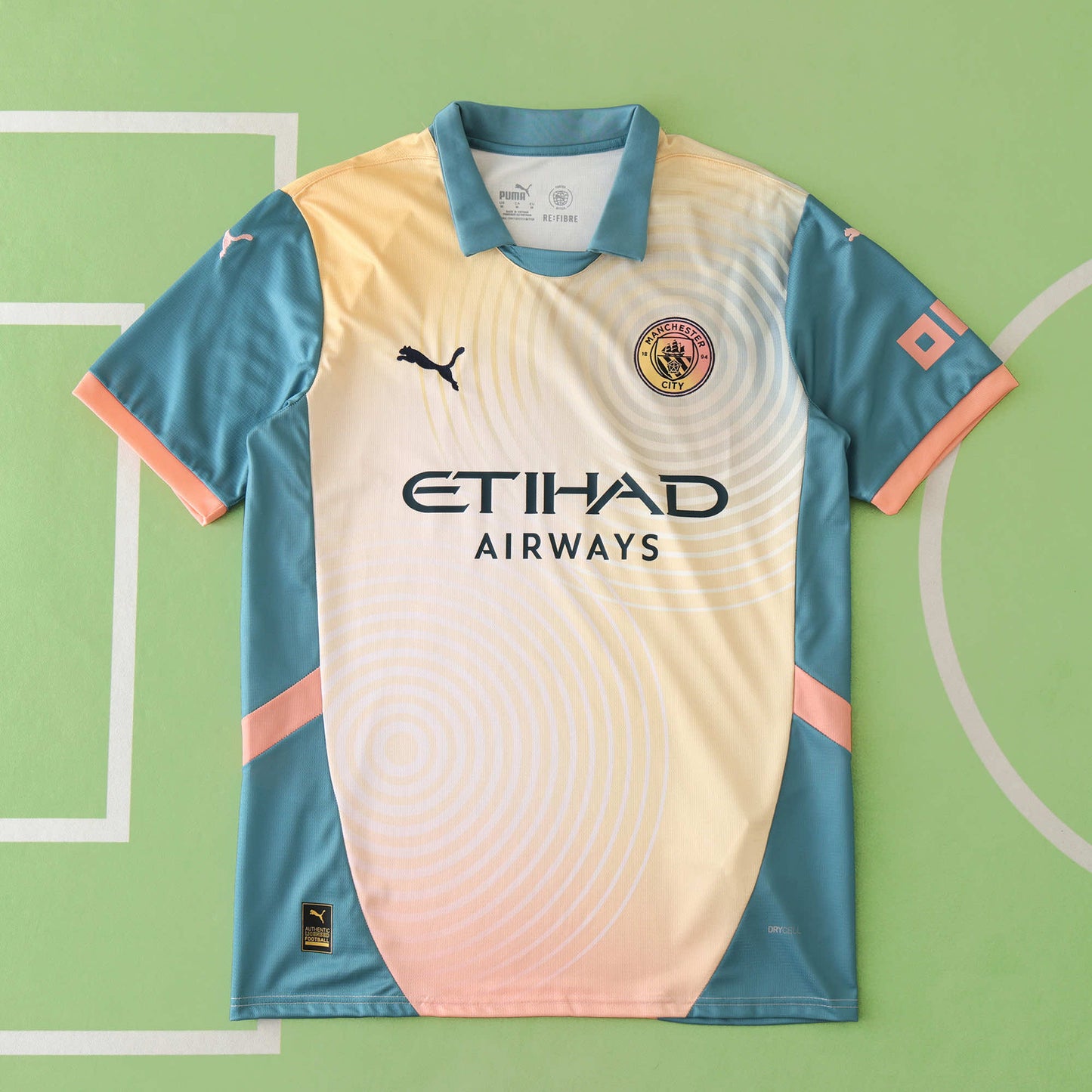 24/25 Manchester City F.C. fourth Fan version- GOLD & BLUE