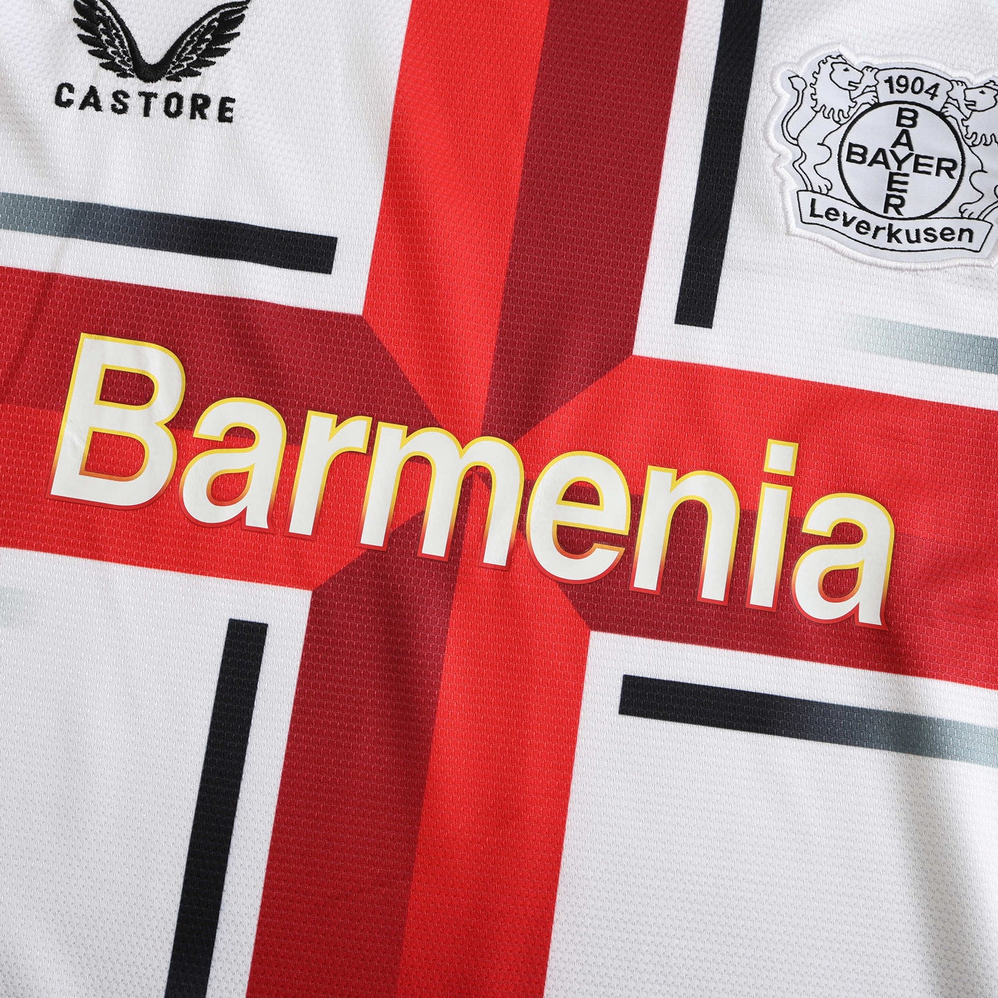 24/25 season Leverkusen White special edition Fan version- WHITE & RED