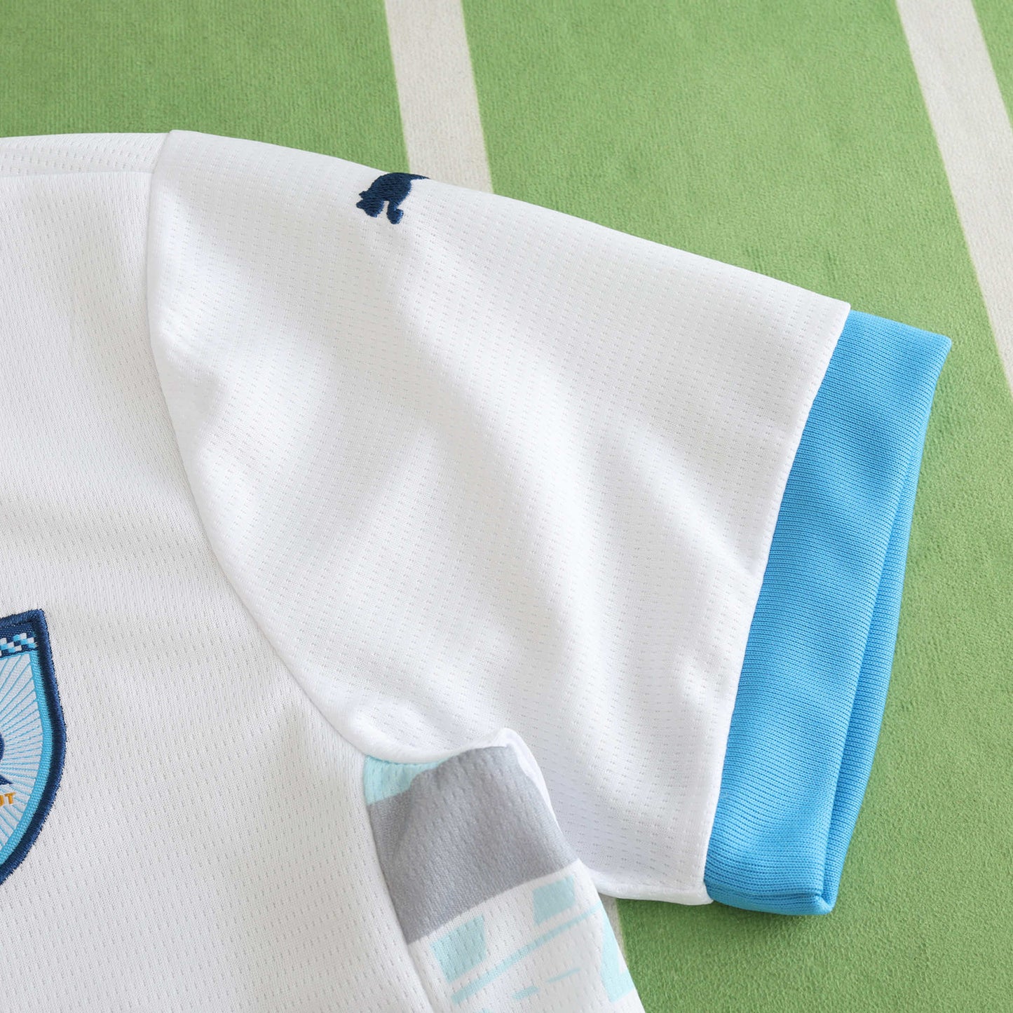 24/25 season Marseille home Kids kit- WHITE & BB BLUE