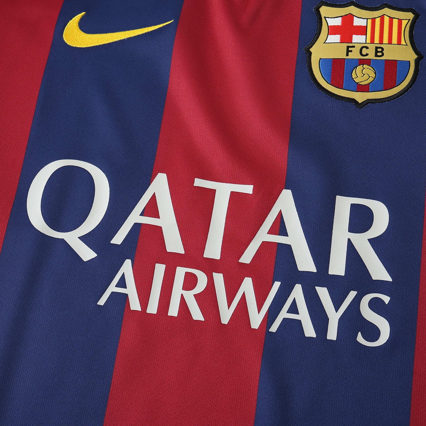 RETRO 14/15 season FC Barcelona  Barça home Long sleeved retro Fan version- BLUE & RED