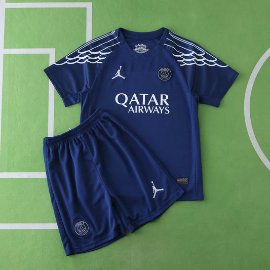 FULL 24/25 PSG Fan Edition - BLUE & SILVER For Kids