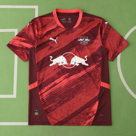 24/25 season RB Leipzig away Fan version- MAROON & RED