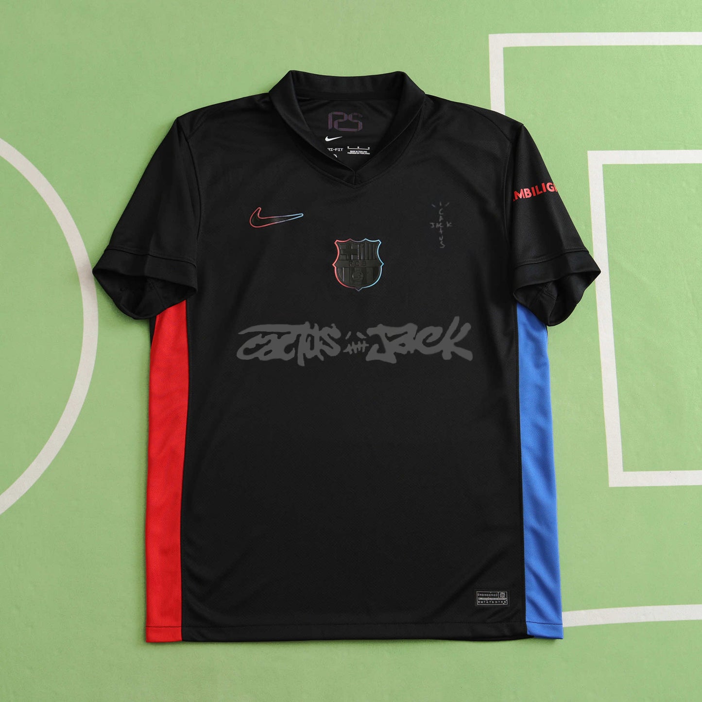 24/25 Travis Scott FC Barcelona AWAY Fan TEE- BLACK