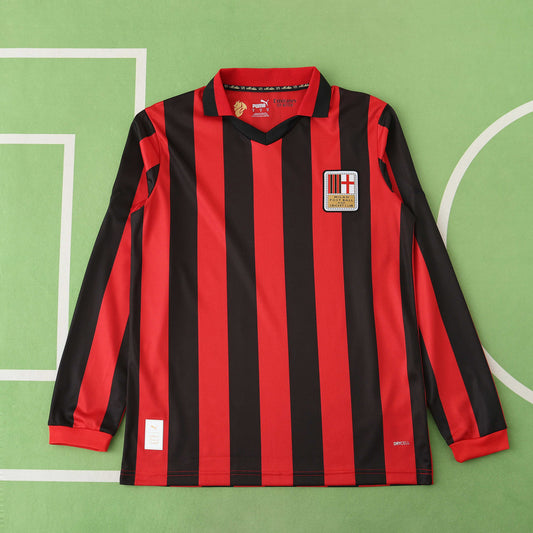 24/25 season A.C. Milan 125 Anniversary Long Sleeved Fan version- RED & BLACK