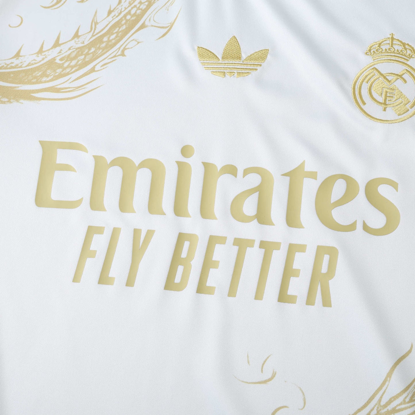 24/25 Real Madrid CF Dragon version Fan- WHITE & GOLD