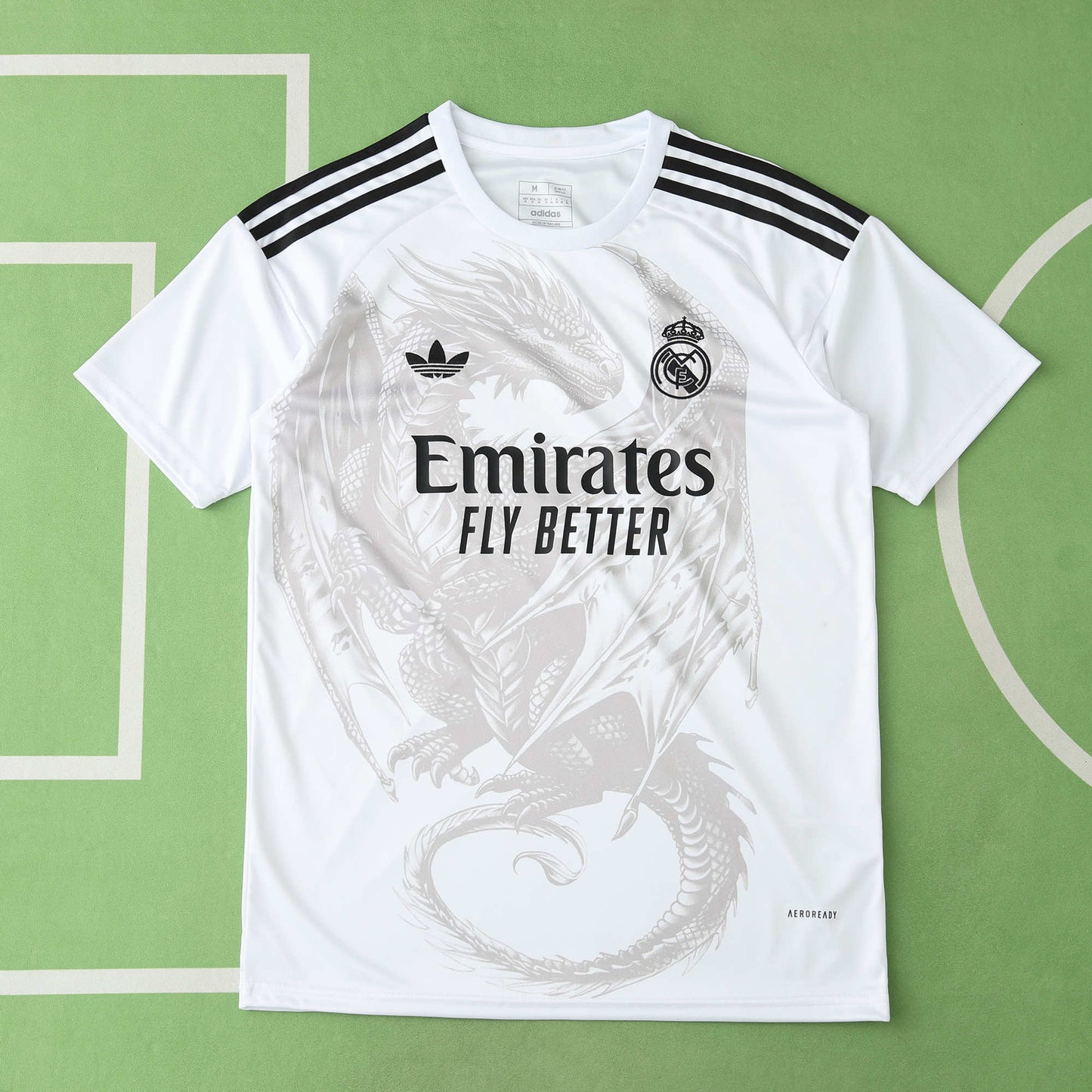 24/25 Real Madrid CF Dragon version Fan- WHITE & GREY