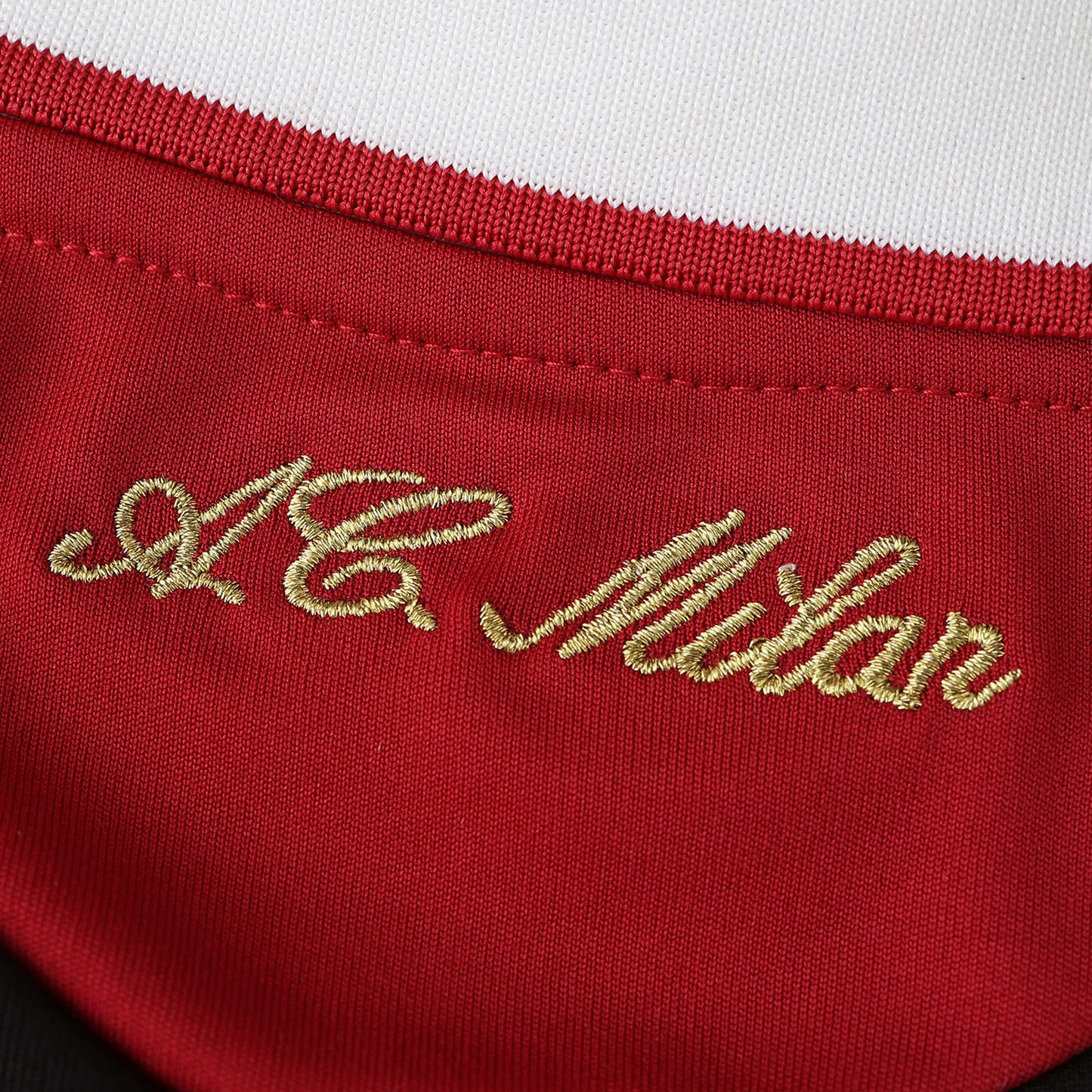 RETRO 0910 season A.C. Milan home Long sleeve retro Fan version- BLACK & RED
